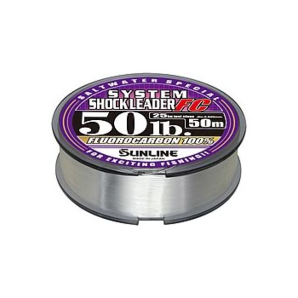サンライン(SUNLINE) ソルトウォータースペシャルシステムショックリーダーFC 50m   ジギング用ショックリーダー