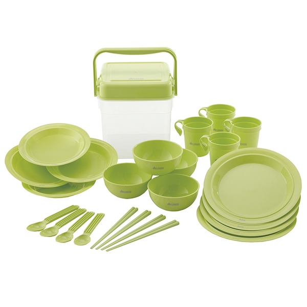 ロゴス(LOGOS) 箸付き食器セットBOX 81285004 テーブルウェアセット