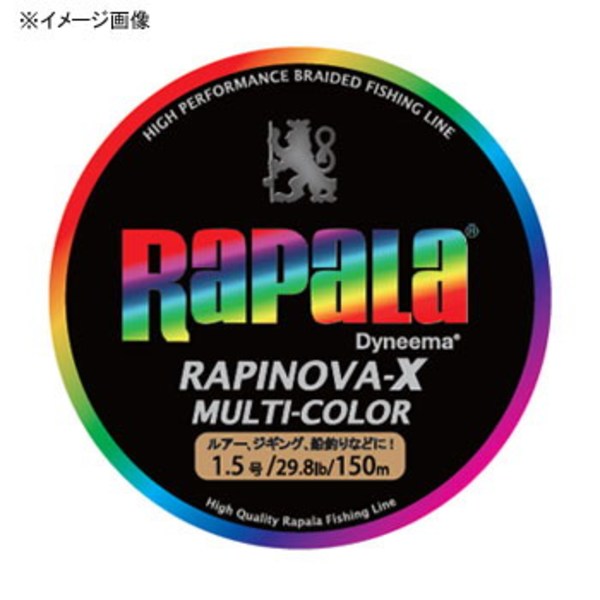 Rapala(ラパラ) ラピノヴァ･エックス マルチカラー 150m RXC150M06MC オールラウンドPEライン