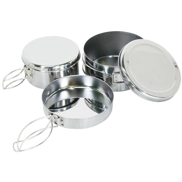 ベルモント(Belmont) ステンクッカー5点セット(ケース付) BM-118 ステンレス製ソロクッカーセット