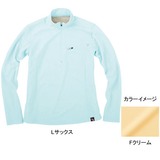 ムッシュ(MUSSHU) 高吸湿レディス長袖ジップアップシャツ 40165 シャツ･ポロシャツ(レディース)