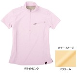 ムッシュ(MUSSHU) 高吸湿レディス半袖ジップアップシャツ 40175 シャツ･ポロシャツ(レディース)