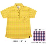ムッシュ(MUSSHU) プリントチェックレディス半袖ポロシャツ 40205 シャツ･ポロシャツ(レディース)