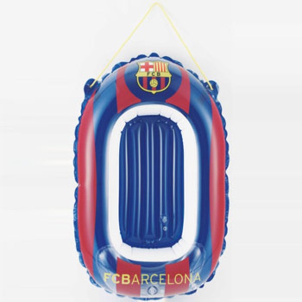 ドウシシャ(DOSHISHA) サッカークラブチームミニボート Futbol Club Barcelona FCB-13004 フロートマット&浮き輪