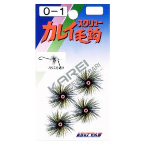 ヤマイ･ステキ針 カレイスクリュー毛鈎 O-1 仕掛け