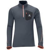 SALOMON(サロモン) トレイル ランナー ウォーム ロングスリーブ ジップティー Men’s L35198100 長袖Tシャツ(メンズ)