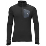 SALOMON(サロモン) トレイル ランナー ウォーム ロングスリーブ ジップティー Men’s L35198200 長袖Tシャツ(メンズ)