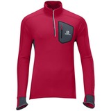 SALOMON(サロモン) トレイル ランナー ウォーム ロングスリーブ ジップティー Men’s L35198300 長袖Tシャツ(メンズ)