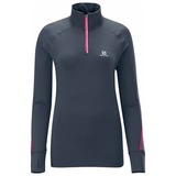 SALOMON(サロモン) トレイルランナー ウォーム ロングスリーブ ジップ ティー Women’s L35197700 Tシャツ･カットソー長袖(レディース)