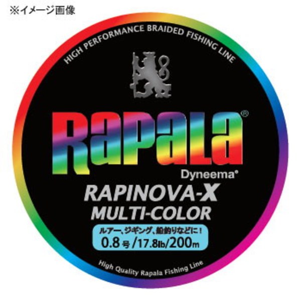 Rapala(ラパラ) ラピノヴァ･エックス マルチカラー 200m RXC200M06MC オールラウンドPEライン