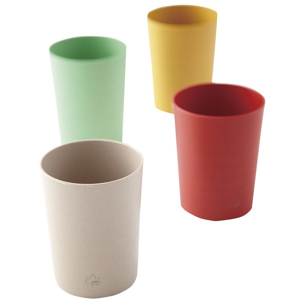 ロゴス(LOGOS) 抗菌バイオプラントカップ(4色セット) 81285017 メラミン&プラスティック製カップ