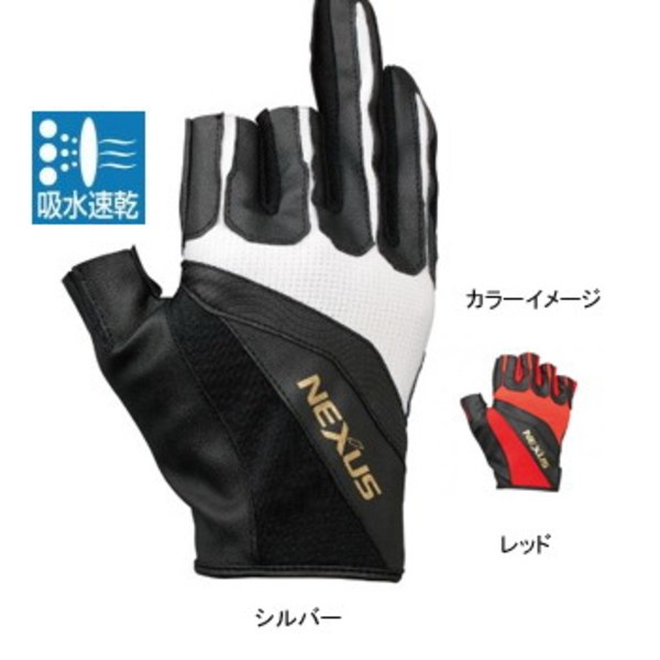 シマノ(SHIMANO) GL-123M ネクサス･ストレッチアップグローブ3(3本指出し) 795991 スリーフィンガーレス(フィッシング)