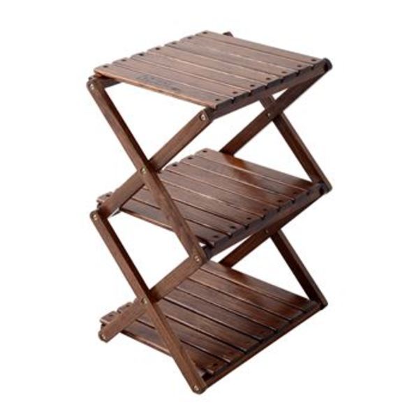 TENT FACTORY(テントファクトリー) ウッドライン グランドラック TF-WLGR-BR ツーバーナー&マルチスタンド