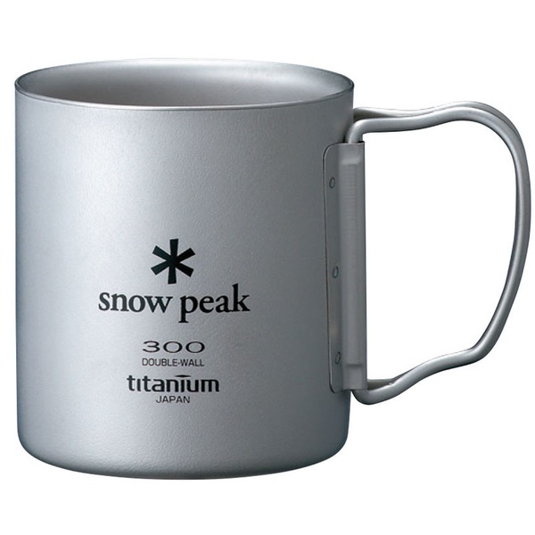 スノーピーク(snow peak) チタンダブルマグ 300 フォールディングハンドル MG-052FHR チタン製マグカップ