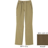 ムッシュ(MUSSHU) 定番素材テクニカルレディス総ゴムパンツ 70245 ロング･クロップドパンツ(レディース)