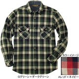 ムッシュ(MUSSHU) メンズウール100%チェックシャツ 55300 長袖シャツ(メンズ)