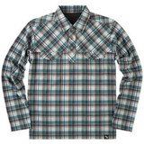 ムッシュ(MUSSHU) 裏起毛プリントチェックメンズ長袖ポロシャツ 45240 長袖シャツ(メンズ)