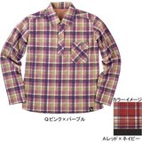 ムッシュ(MUSSHU) 裏起毛プリントチェックレディス長袖ポロシャツ 45245 シャツ･ポロシャツ(レディース)