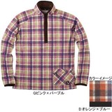 ムッシュ(MUSSHU) 裏起毛プリントチェックレディス長袖ジップアップシャツ 45265 シャツ･ポロシャツ(レディース)