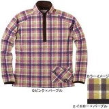 ムッシュ(MUSSHU) 裏起毛プリントチェックレディス長袖ジップアップシャツ 45265 シャツ･ポロシャツ(レディース)