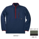 ムッシュ(MUSSHU) 裏起毛メンズ長袖ジップアップシャツ 45270 長袖シャツ(メンズ)