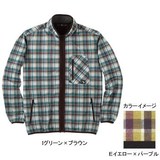 ムッシュ(MUSSHU) 裏起毛プリントチェックメンズストレッチジャケット 85190 ブルゾン(メンズ)