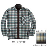 ムッシュ(MUSSHU) 裏起毛プリントチェックメンズストレッチジャケット 85190 ブルゾン(メンズ)