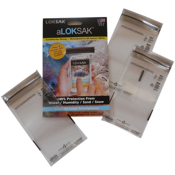 LOKSAK(ロックサック) aLOKSAK 防水マルチケース スマートフォン ラージ(3枚入) 137573 スマートフォンケース