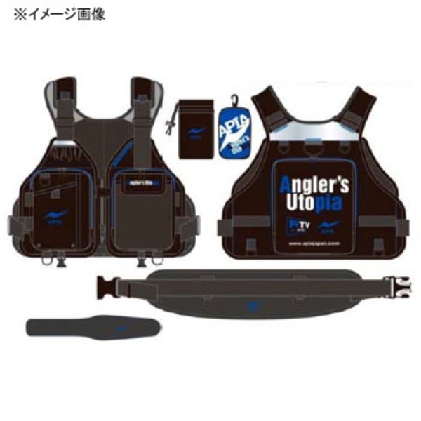 アピア(APIA) アングラーズサポートベストVer.2   タックル収納付き