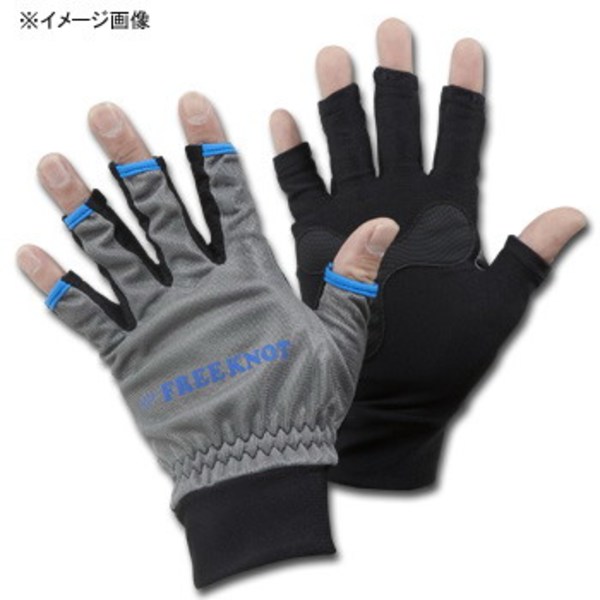 フリーノット(FREE KNOT) ハヤブサ フリーノット BOWBUWN(ボウブン) ステンレスメッシュグローブ Y4138 ファイブフィンガーレス(フィッシング)