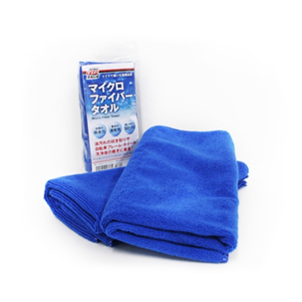 TIP TOP(チップトップ) マイクロファイバータオル TT-YTOWELBLUE ケミカル用品(溶剤･グリス･洗浄剤など)