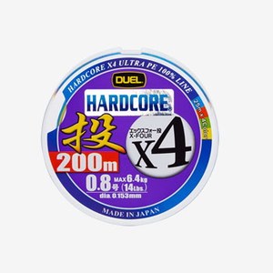 デュエル(DUEL) HARDCORE X4 投げ 200m H3288 投げ釣り用その他ライン