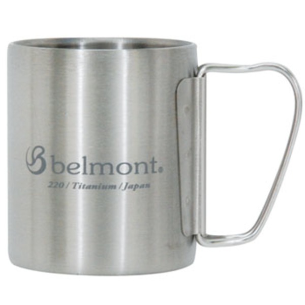 ベルモント(Belmont) チタンダブルマグ220FH logo BM-318 チタン製マグカップ