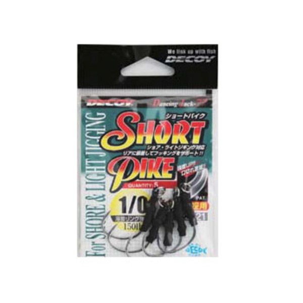 カツイチ(KATSUICHI) DECOY DJ-77 ショートパイク   ジグ用アシストフック