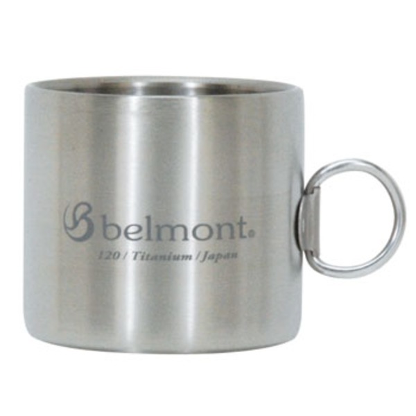 ベルモント(Belmont) チタンダブルマグ120リング付 logo BM-300 チタン製マグカップ
