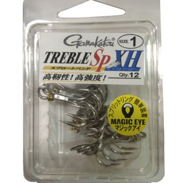 がまかつ(Gamakatsu) トレブルSP-XH 12P トクチュウ   トリプルフック