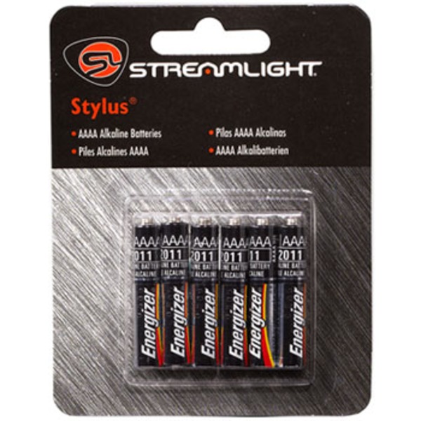 STREAMLIGHT(ストリームライト) スタイラス用予備電池(アルカリ6本) SL65030000 電池&ソーラーバッテリー