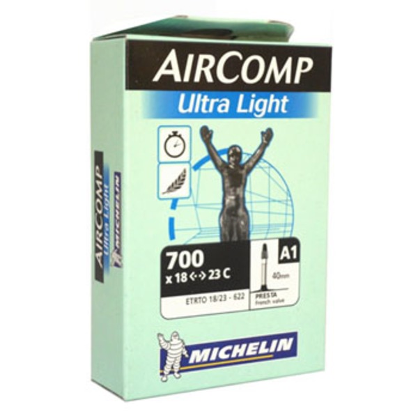 ミシュラン AIR COMP ULTRA LIGHT 40mm 仏式 A1COMP18-23-40 700C(27インチ)～チューブ