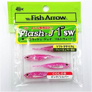 フィッシュアロー Flash-J(フラッシュ-ジェイ) ソルトウォーター 1インチ #101 ピンク×シルバー