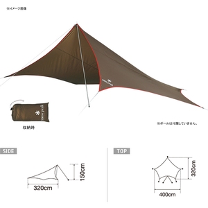 【送料無料】スノーピーク(snow peak) ライトタープ ペンタ シールド STP-381