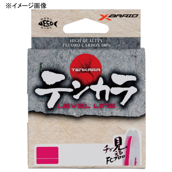 XBRAID(エックスブレード) テンカラ レベルライン 25m   オールラウンドフロロライン