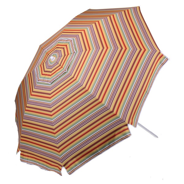 BUNDOK(バンドック) ビーチパラソル240 UVカット ベンチレーション有り シルバーコーティング BD-9O ビーチ･プール用品