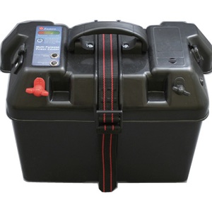 bmojapan(ビーエムオージャパン) バッテリーBOX インジケーター付(USB対応)60Aヒューズ付 C11517-1 ボート用バッテリー