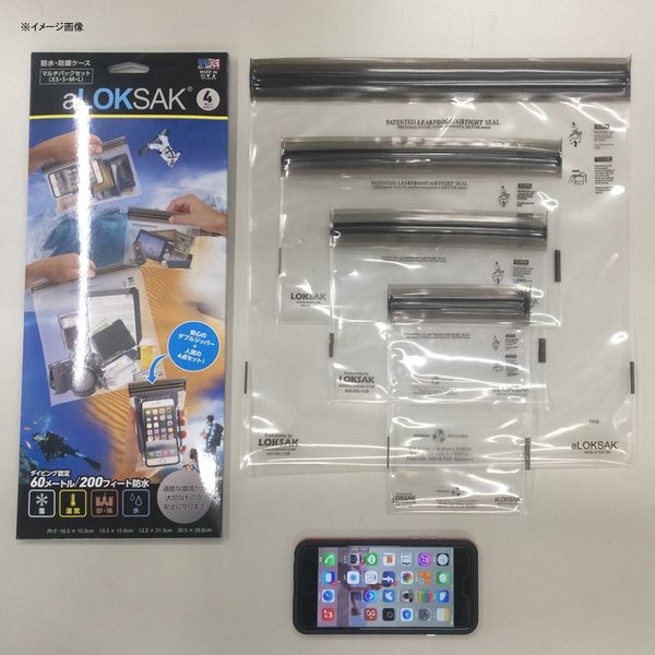 LOKSAK(ロックサック) マルチパックセット(XS-L各1枚) ALOKD4-MP タブレットケース