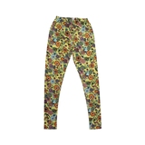 Healthknit(ヘルスニット) S/Sレギンス 花柄2 HK4171-2 タイツ･レギンス(メンズ)