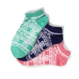 Healthknit(ヘルスニット) 3Pソックス レディス スニーカーソックス 182-3057HKP アンクル･ショートソックス