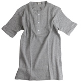 Healthknit(ヘルスニット) 半袖 ワッフル ヘンリーネック Tee LG-005 半袖Tシャツ(メンズ)