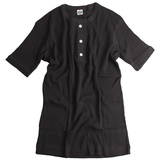 Healthknit(ヘルスニット) 半袖 ワッフル ヘンリーネック Tee LG-005 半袖Tシャツ(メンズ)