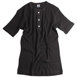 Healthknit(ヘルスニット) 半袖 ワッフル ヘンリーネック Tee LG-005 半袖Tシャツ(メンズ)