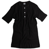 Healthknit(ヘルスニット) 半袖 ワッフル ヘンリーネック Tee LG-005 半袖Tシャツ(メンズ)